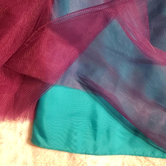 Impression Bridal purple & turquoise custom Bridesmaid / prom dress - Picture 5 of 8